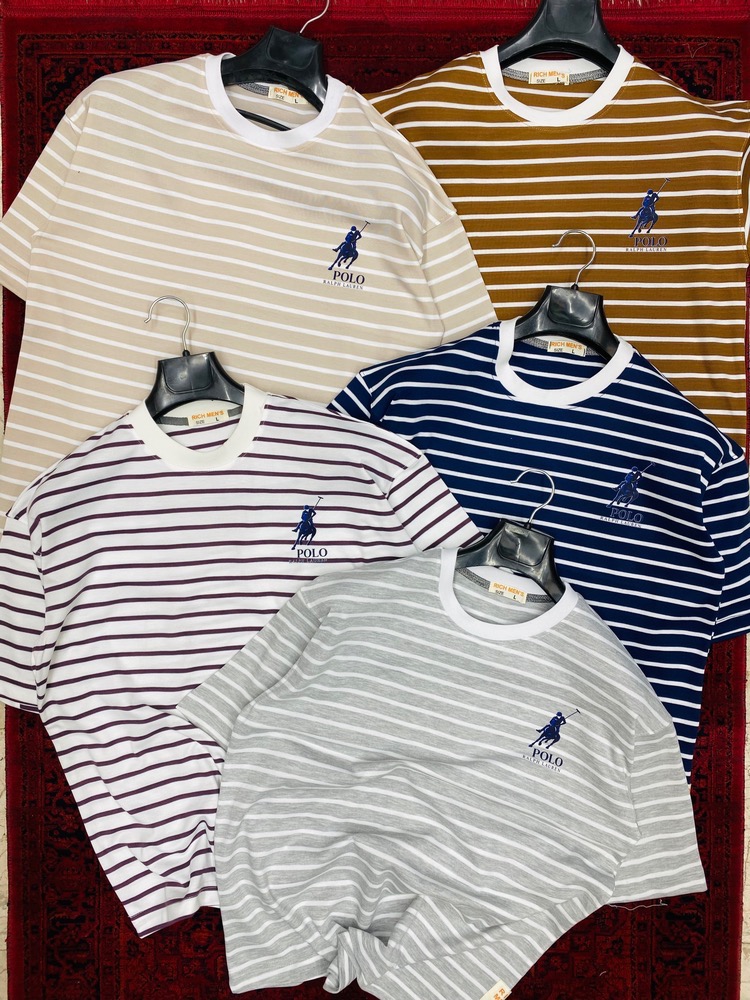 تیشرت رینگری POLO تمام پنبه گرم بالا